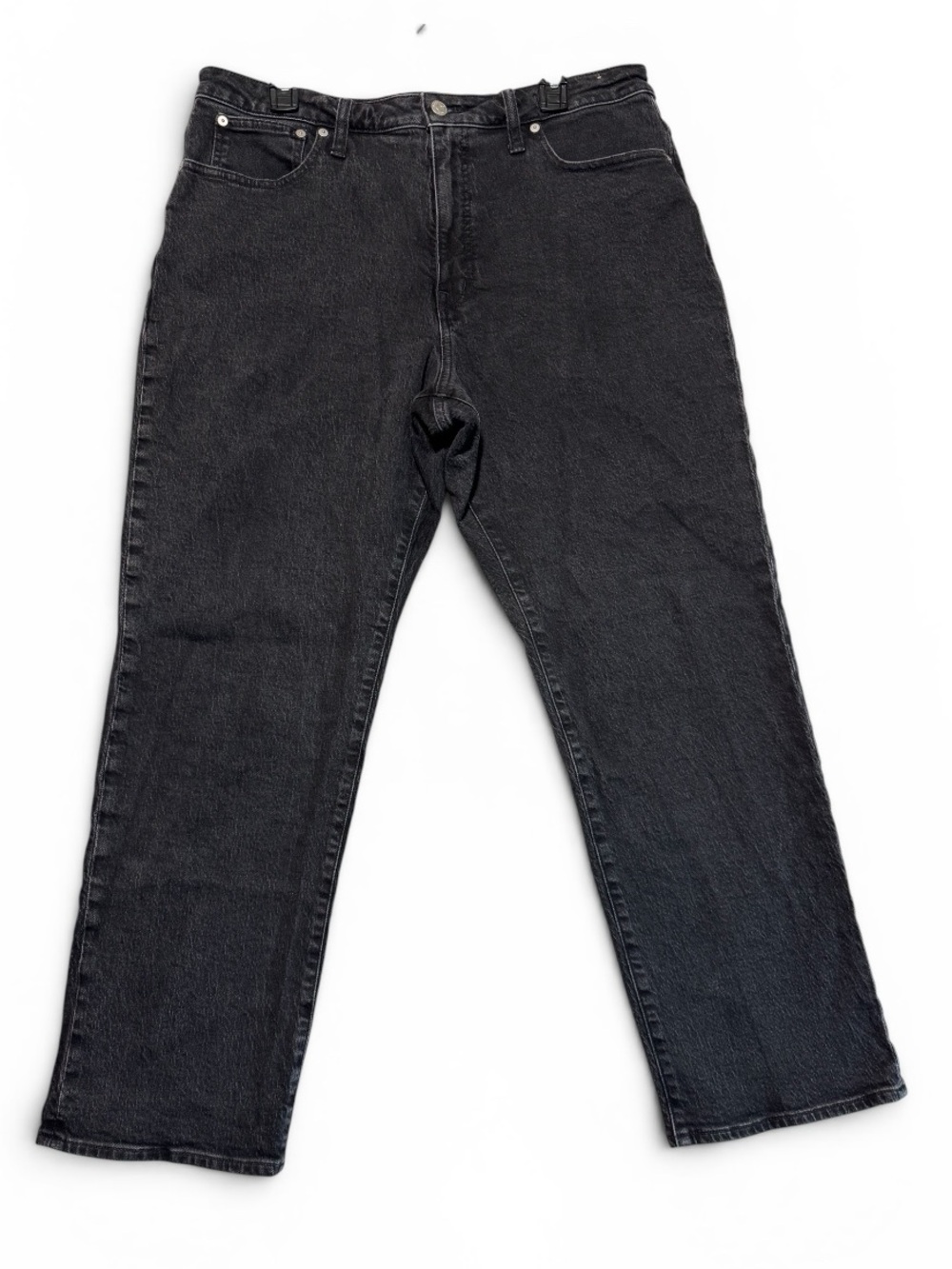 Madewell Curvy '90s Straight Leg Jeans in Faded Washed Black Women’s Sz 33